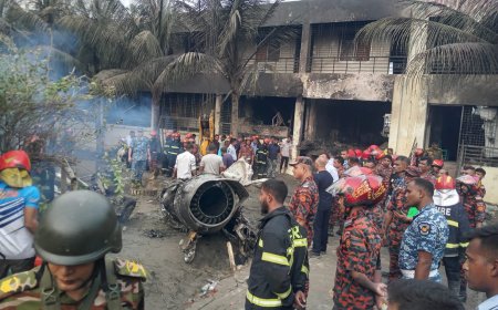 মাইলস্টোনে বিধ্বস্ত বিমান: শোক ও বিক্ষোভে স্তব্ধ বাংলাদেশ  